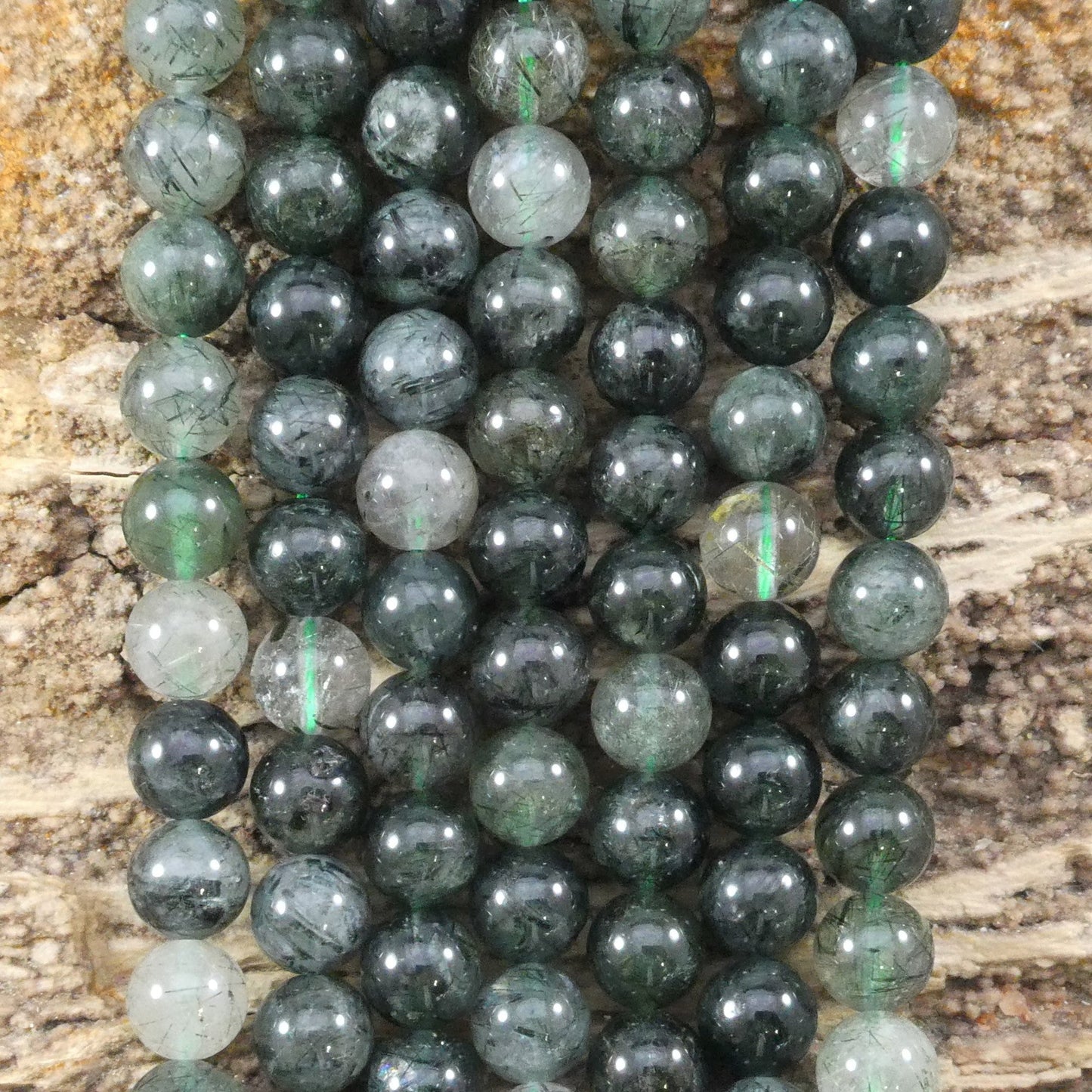 Green Rutilated Quartz Round-3