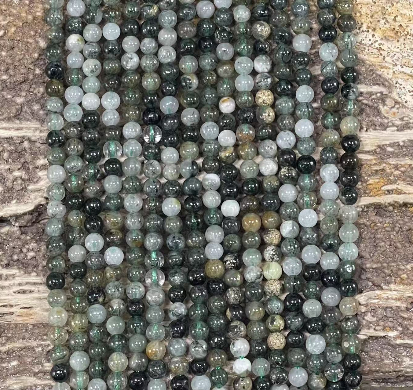 Green Rutilated Quartz Round-4