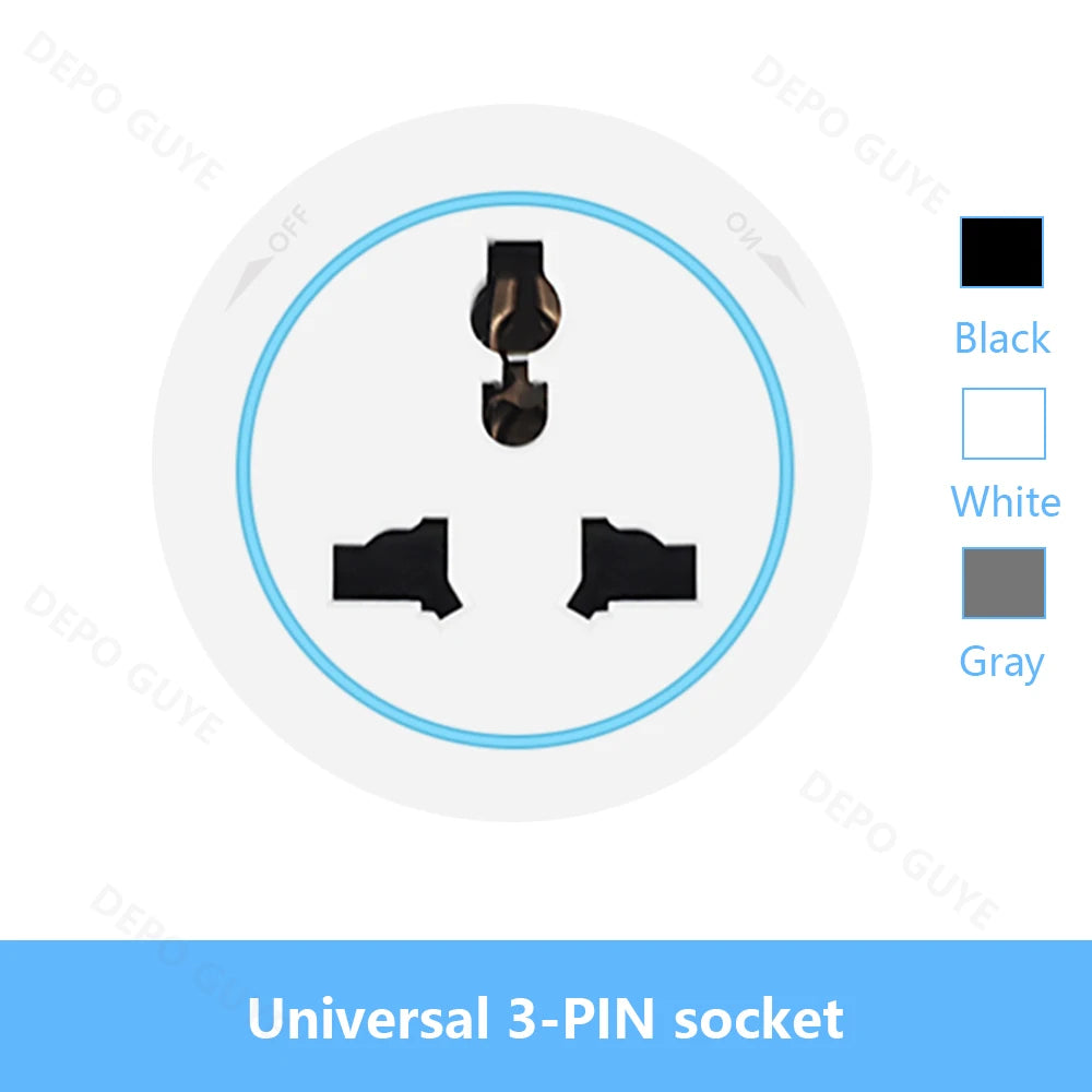 Power Track Socket EU/FR/Korea/USB Type-C Round Romovable Adapter Home Kitchen Meeting Wall Mounted Universal Electrical Outlet