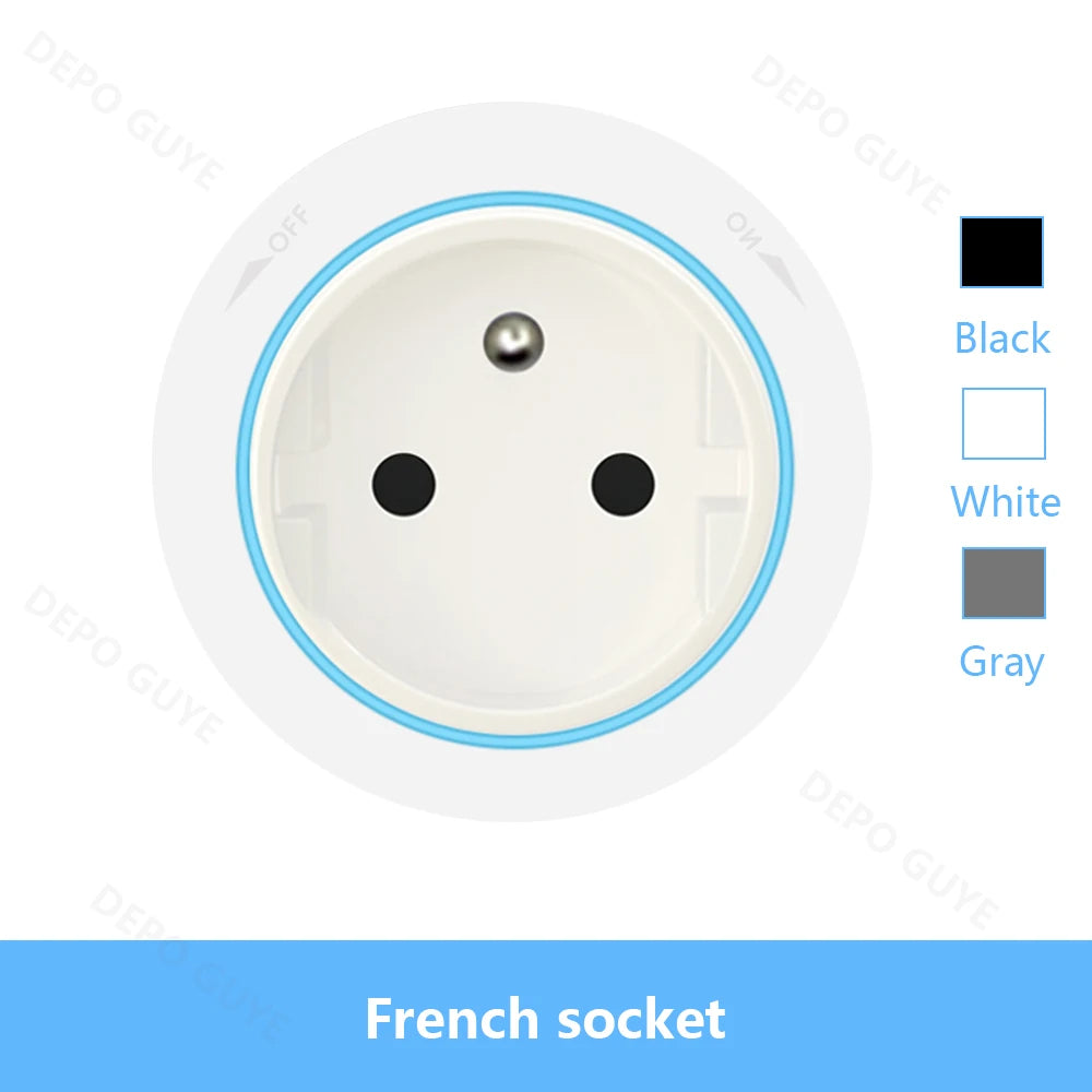 Power Track Socket EU/FR/Korea/USB Type-C Round Romovable Adapter Home Kitchen Meeting Wall Mounted Universal Electrical Outlet